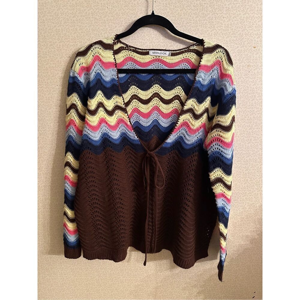 MissLook crochet sweater